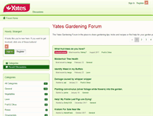 Tablet Screenshot of forum.yates.com.au